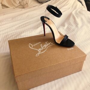 Christian Louboutin Jonatina Nappa Black Heels
